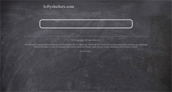 Desktop Screenshot of loftyshelters.com